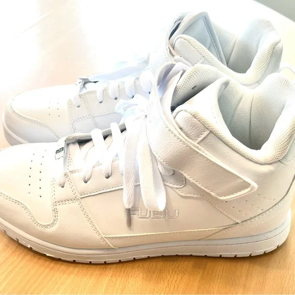 🆕 FUBU White High-Top Sneakers - Picture 4 of 9